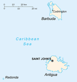 Location of Barbuda