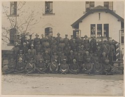 British, Indian and Japanese soldiers in Qingdao, 1914.