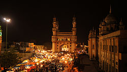 Charminar during the Ramzan night bazaar