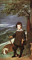 Le prince Balthasar-Charles en tenue de chasse, 1635, par Diego Vélasquez