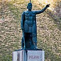 Image 48Monument of Pelagius at Covadonga where he won the Battle of Covadonga and initiated the Christian Reconquista of Iberia from the Islamic Moors. (from History of Portugal)