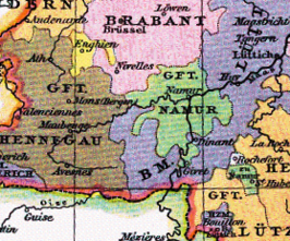 Graafschap Namen in 1400
