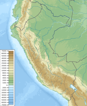 Map showing the location of Taman Nasional Río Abiséo