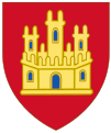 Coat of arms and Shield of the Castilian monach, 1214-1390 In 1230 Castile united with the en:Kingdom of León in the en:Crown of Castile.
