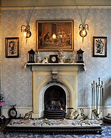 "Mrs Hudson's Room", fireplace
