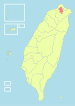 Location of Taipei City in Taiwan