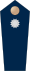Blue epaulette with a silver button
