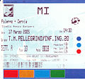 Biglietto Palermo-Cervia 2005