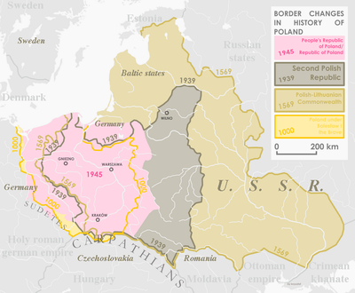 Mudanças de fronteiras na história da Polônia