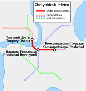 Planned metro network