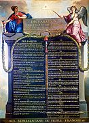 Déclaration des droits de l'homme et du citoyen francesa de 1789.