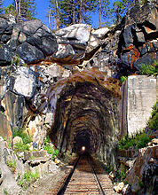 The West portal of the "Summit Tunnel" (#6) at Donner Pass