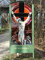 XII: Jesus dør på korset. Fra Bad Erlach i Østerrike.