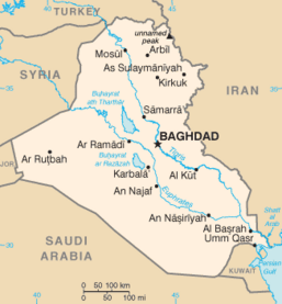 Mapa d'Iraq