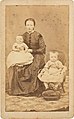 Portrait of Catharina Johanna Kikkert (1846-1886) with two children