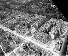 Hamburg etter bombeangrepene i 1943, over én million mennesker ble hjemløse