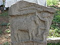 Image 28A 400 years old hero stone in Salem depicting bull-taming sport Jallikattu. (from Tamils)