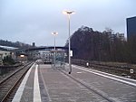 Järnvägsstation i Ronsdorf, Tyskland.