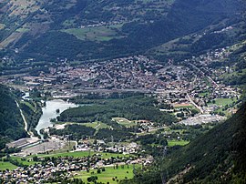 A general view of Bourg-Saint-Maurice