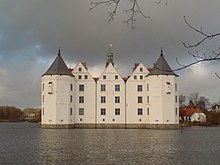 Façade sud du château de Glücksburg