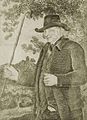 Image 19John Metcalf, also known as Blind Jack of Knaresborough. Drawn by J R Smith in The Life of John Metcalf published 1801. (from History of road transport)