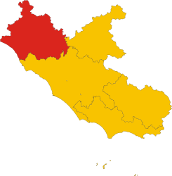 Provinsa de Viterbo – Mappa