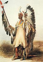 アメリカ先住民のウォーボンネット