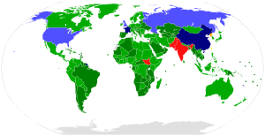 Учество на земјите во светот во Договорот за неширење на јадрено оружје