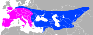 Extensão máxima do território dos neandertais.