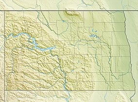 Map showing the location of Theodore Roosevelt National Park