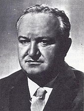 Photograph of Vladimir Bakarić facing the camera