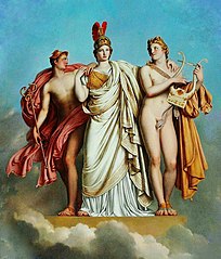Minerva between Apollo and Mercury, c. 1815, Château de Compiègne