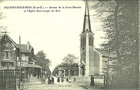 Avenue de la Croix-Blanche et église Saint-Joseph.