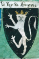 Coat of arms of the King of Bulgaria ca 1295 from the Lord Marshal's Roll.