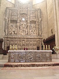 Retablo mayor de la catedral de Huesca.