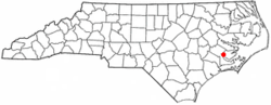 Location of Fairfield Harbour, North Carolina