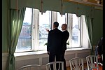 Barack Obama och Fredrik Reinfeldt på Rosenbad.