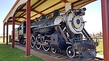 This is a picture of a Pacific 4-6-2 (four front "steering" wheels, six drive wheels, and two trailing wheels) steam locomotive weighing over 400,000 pounds.