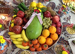 Fruits and حافظ شیرازی on Yaldā Night
