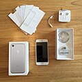 iPhone 7 unboxed set in Silver
