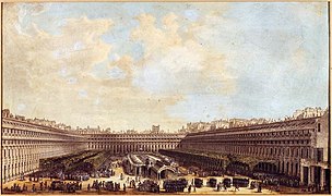 Los jardines y el circo en 1791
