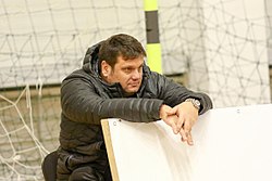 Мартин Стоев по време на двубой на ВК Сливнишки герой, декември 2017 г.