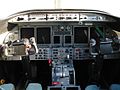 Cockpit di un Learjet 45.