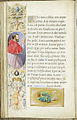 Pàgina de Les hores dels Farnesi, amb retrat del cardenalque va encarregar l'obra.