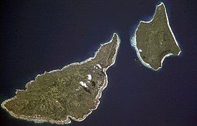 Îles de Futuna et Alofi, vue depuis l'espace, Futuna.