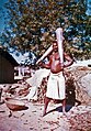 Հնդիկ փեհլվան (ըմբիշ) մարզվում է գուրզերով 1973թ․
