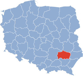 Localisation de Voïvodie de Tarnobrzeg