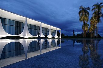 Palacio da Alvorada, official residence of the President of Brazil by Oscar Niemeyer