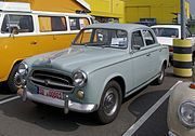 Peugeot 403, the sedan version of the cabriolet driven by the American TV detective Columbo