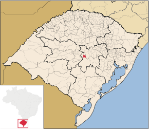 Kart over Novo Cabrais